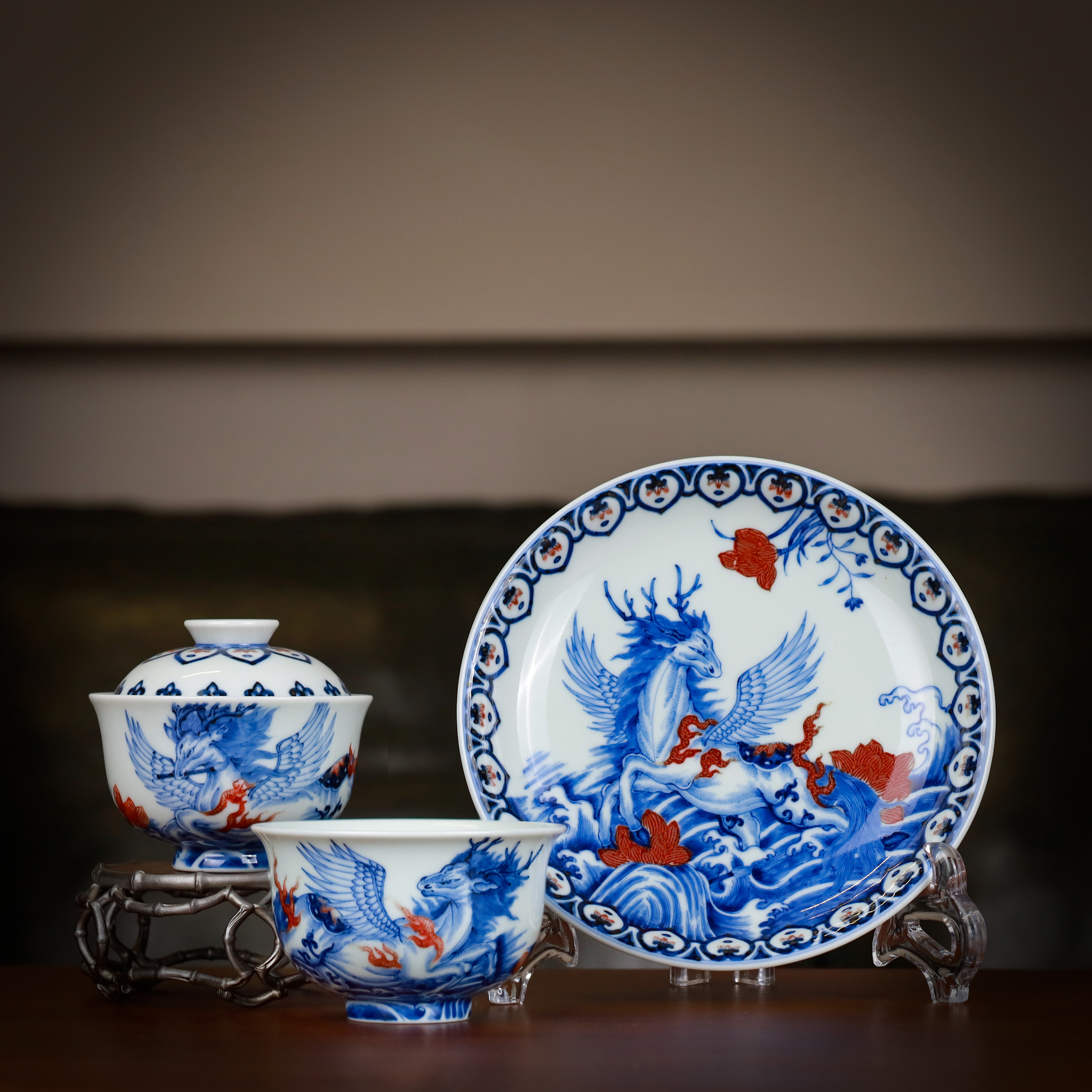 屹朴堂青花釉里红经典画片推荐(图6)