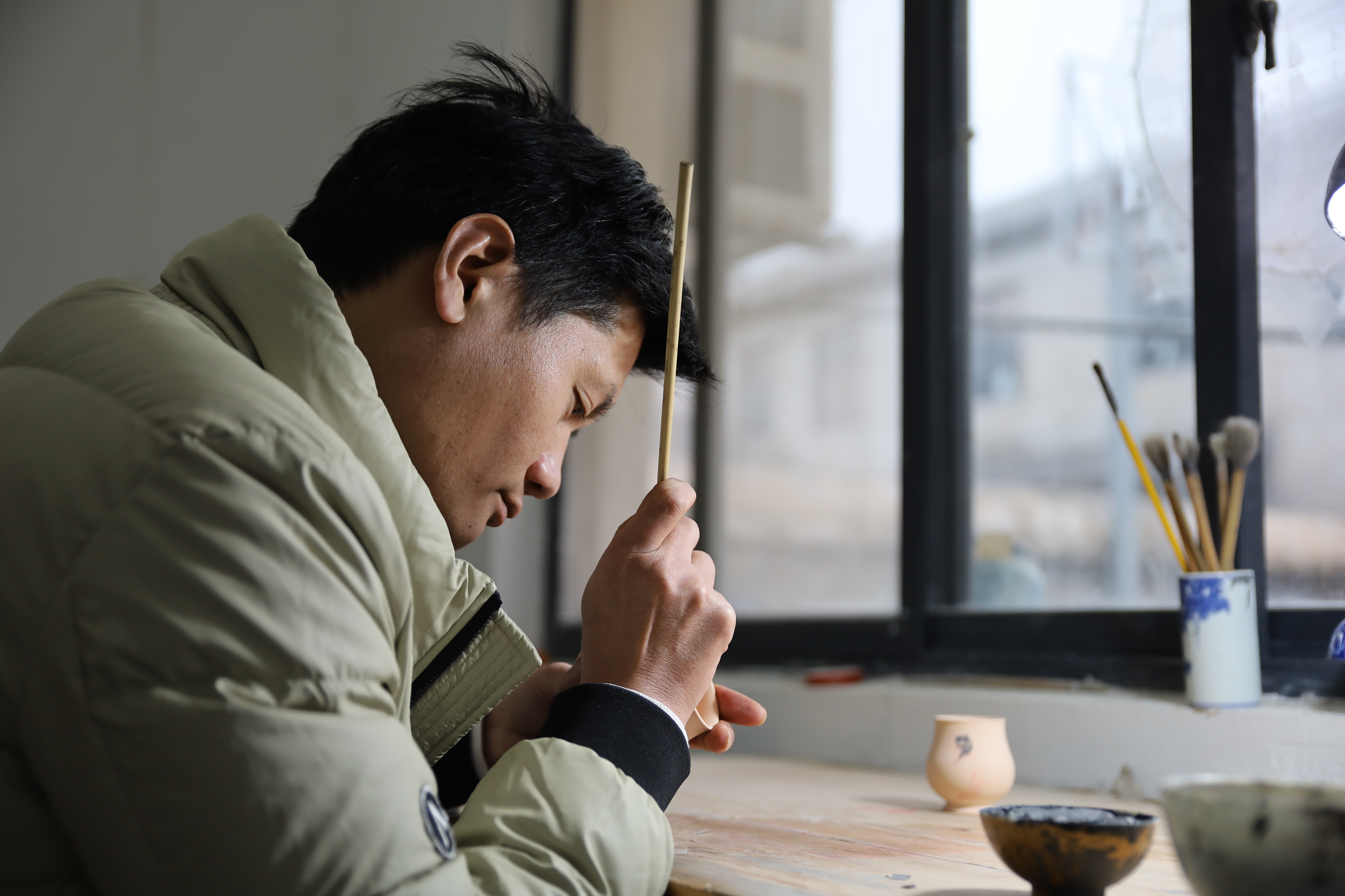 史来钟：以青花为生命的“当代鸟叔”与薪火传人(图1)