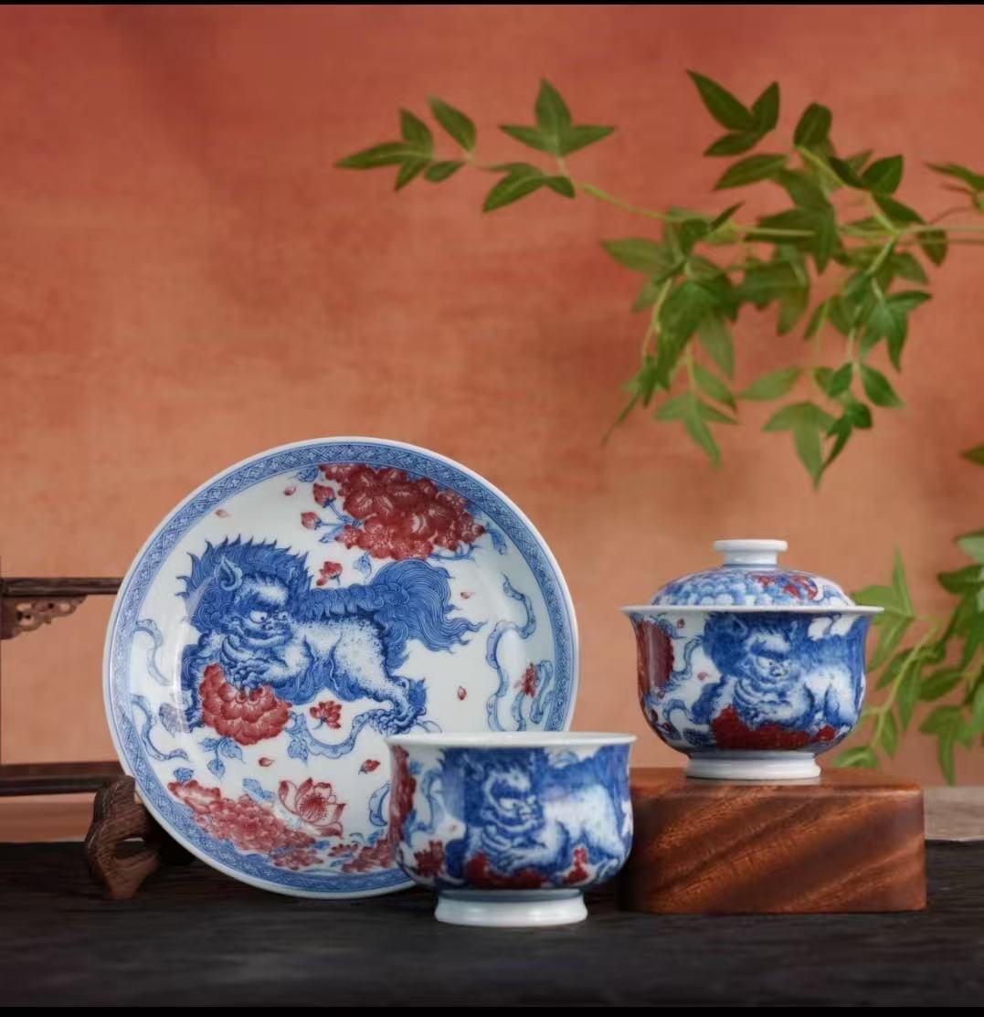 刘建锋窑·每日甄选 | 当青花邂逅釉里红，品味三种极致东方美学(图2)