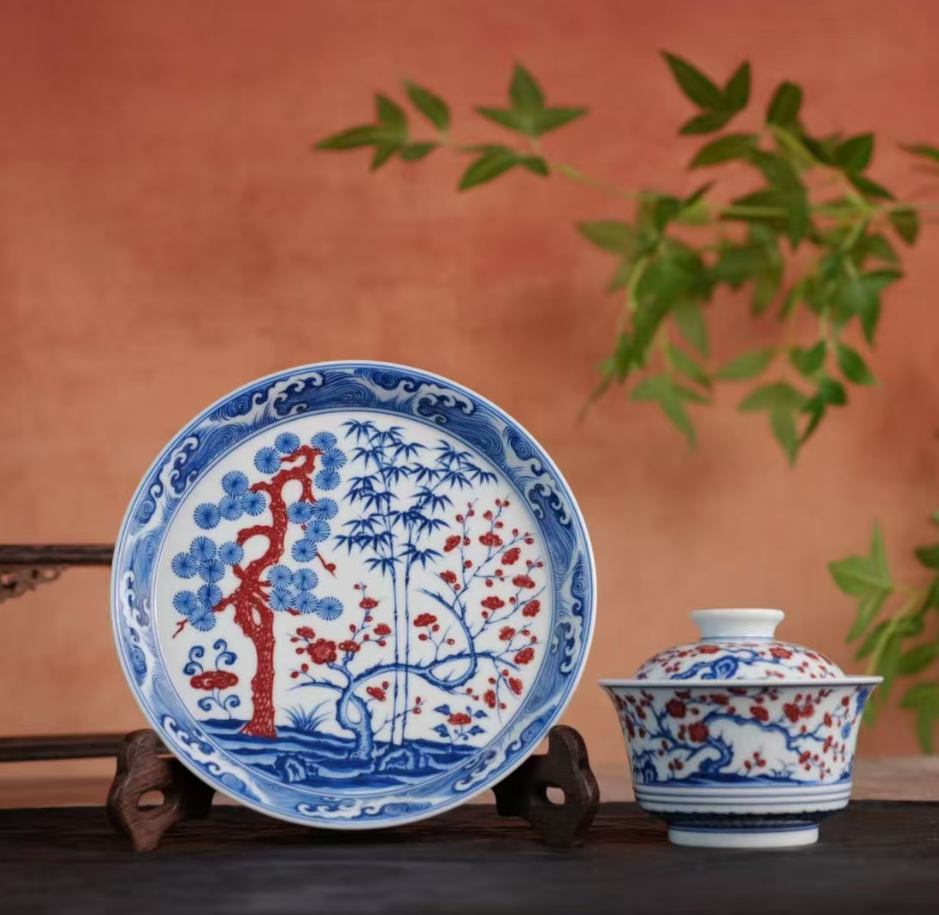 刘建锋窑精选穿越千年的窑火传奇，三款青花釉里红重器赏析(图3)