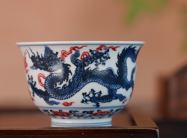 景德镇高端仿古瓷器新势力：片云晚谷釉里红工艺深度测评(图2)