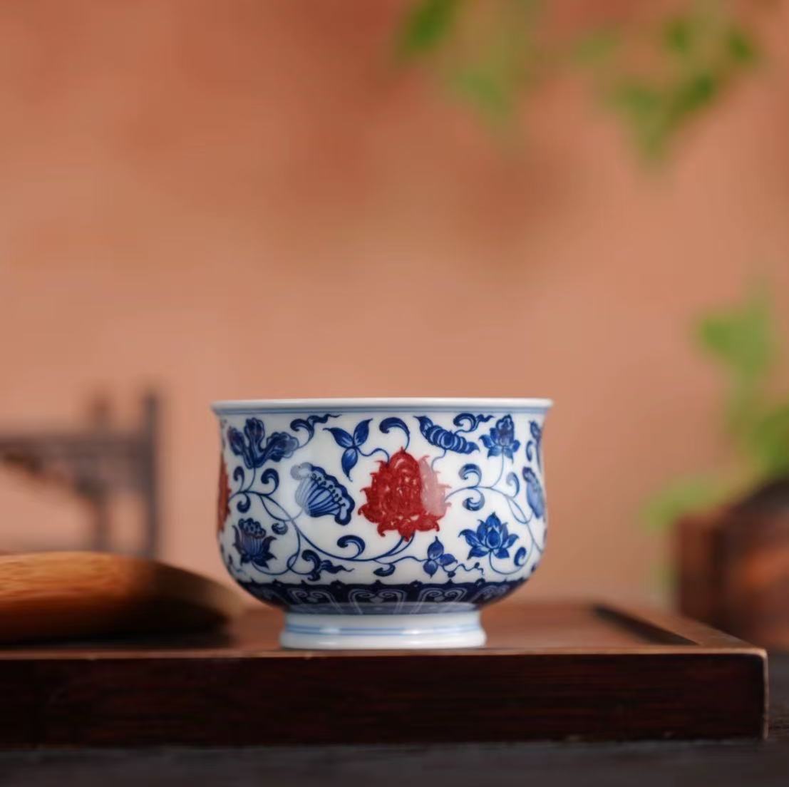 刘建锋窑 · 每日推荐 | 青花釉里红缠枝莲系列(图3)
