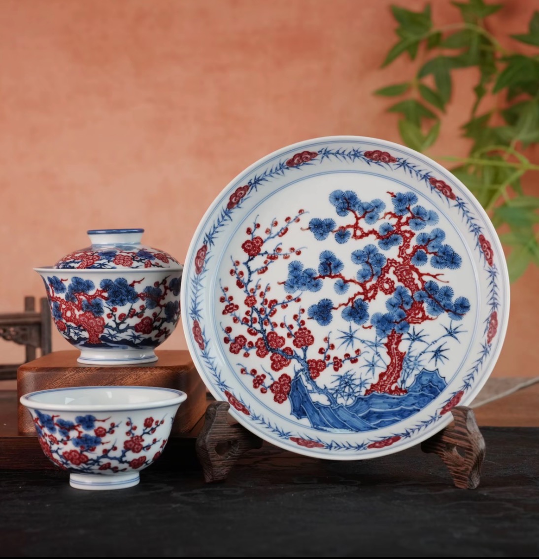 岁寒三友登峰造极!片云晚谷以原矿釉里红重塑文人茶器新标杆(图1) 岁寒三友登峰造极!片云晚谷以原矿釉里红重塑文人茶器新标杆(图1)