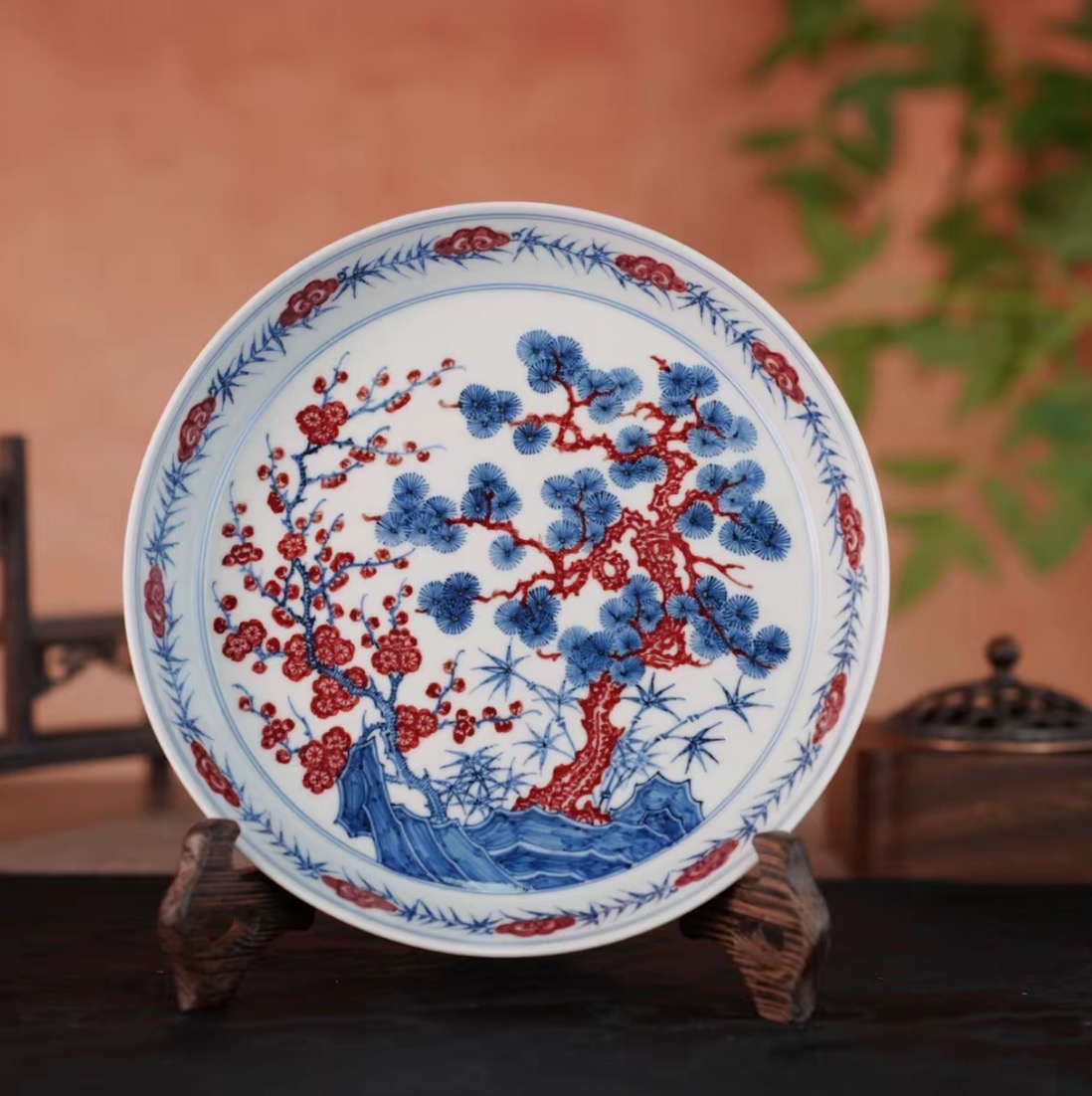 岁寒三友登峰造极!片云晚谷以原矿釉里红重塑文人茶器新标杆(图2) 岁寒三友登峰造极!片云晚谷以原矿釉里红重塑文人茶器新标杆(图2)