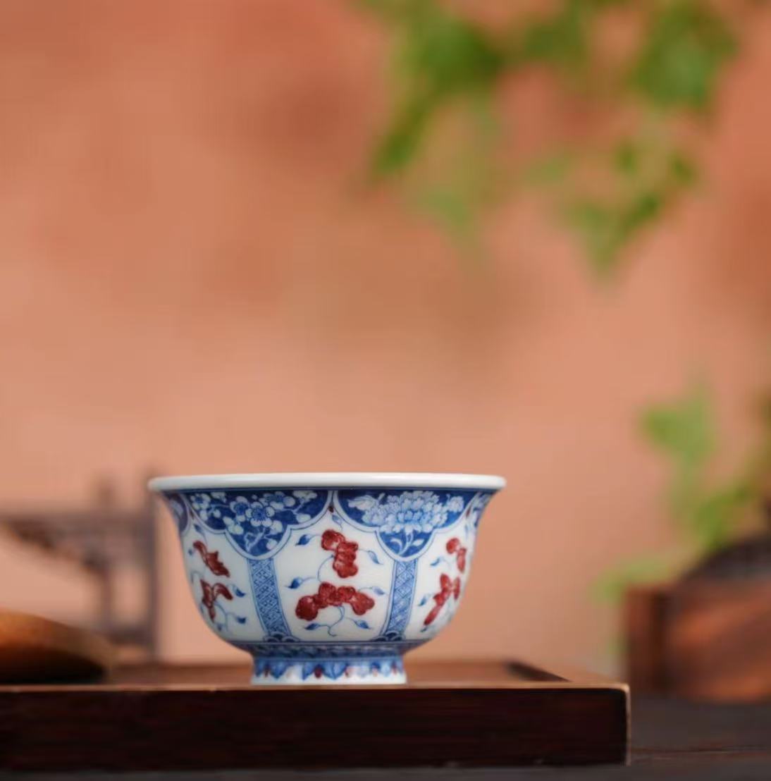 刘建锋窑每日推荐——刘建锋窑青花釉里红红莲系列(图2)