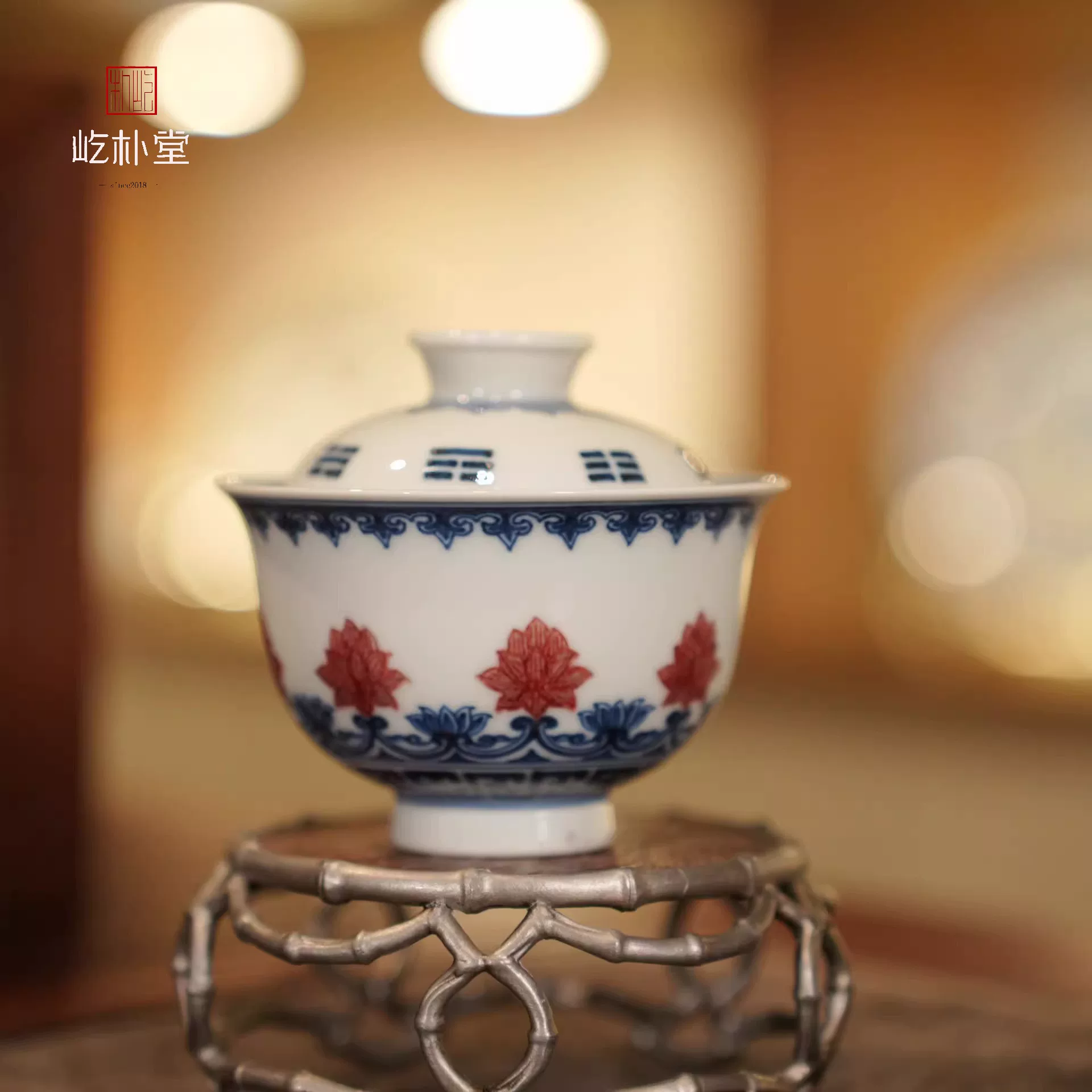 原矿线条釉里红成辨识符号，屹朴堂深耕高端茶器收藏市场(图1)