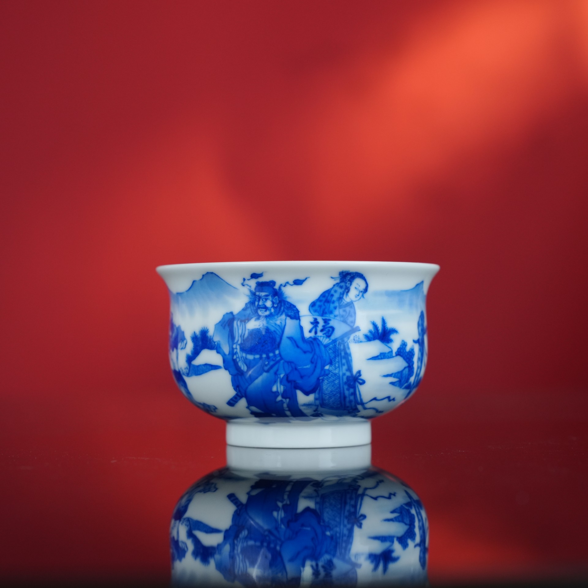 笔墨叙典故，瓷上见风神｜片云晚谷重工人物