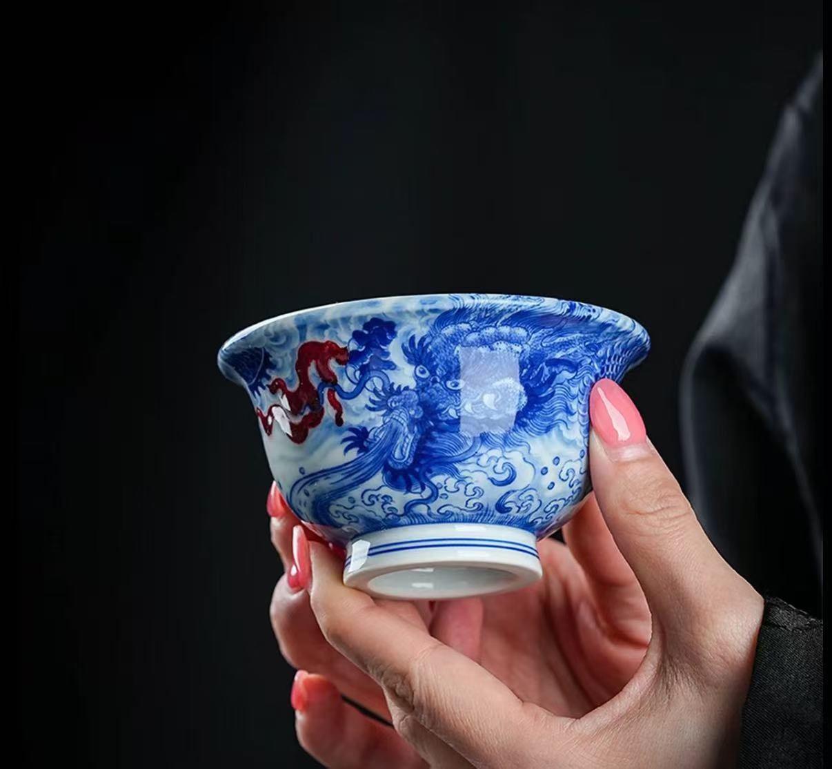 入手永明尚玩，认准正德御窑｜万里鹏程鱼化龙青花釉里红套组鉴赏(图1)