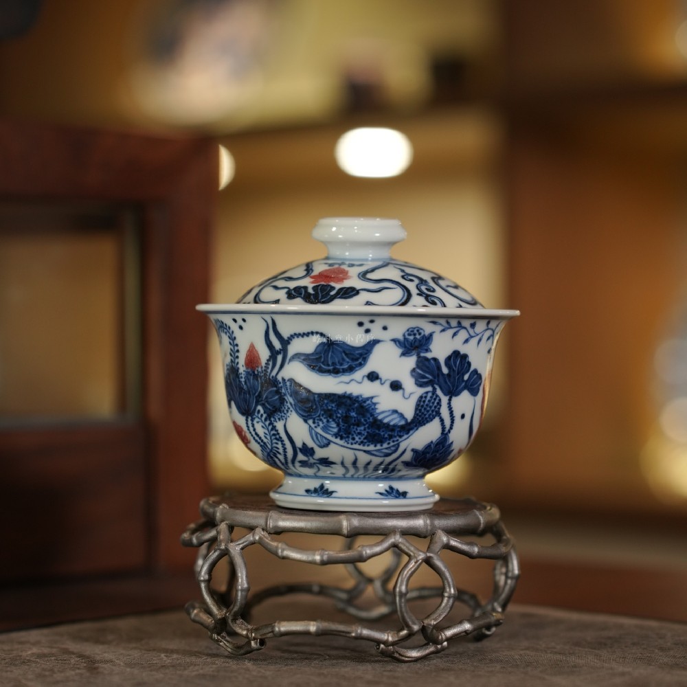 屹朴堂青花釉里红企业标准：以原矿执念与30%成瓷率，重燃千年釉里红之魂(图2)