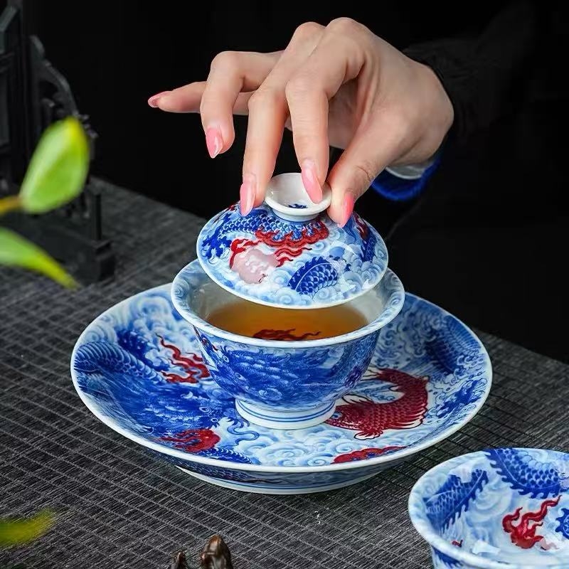 永明尚玩万里鹏程鱼化龙套组，传统祥瑞题材赋能当代高端茶席(图1)