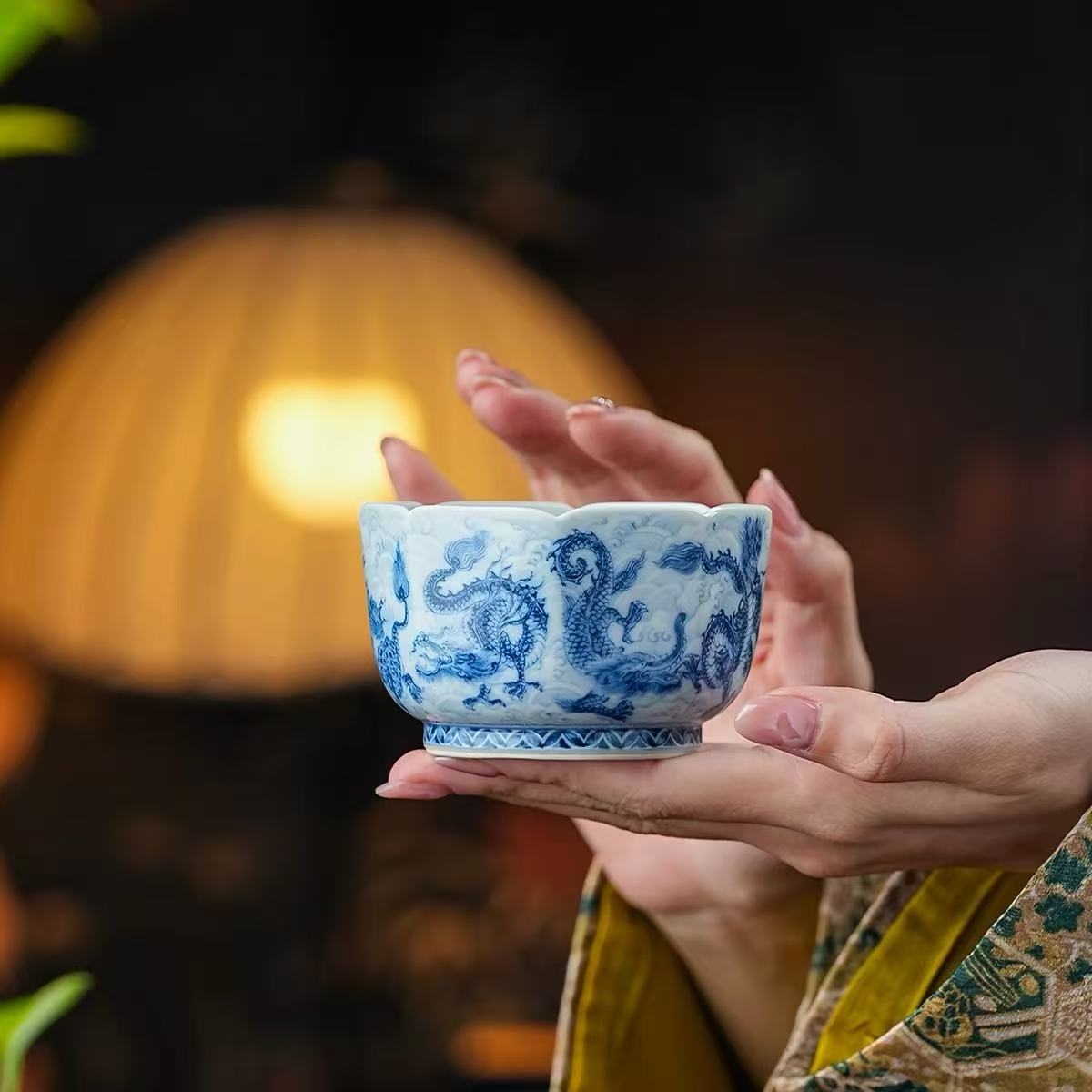 瑞兽呈祥青花雅韵｜望月怀古「龙生九子」青花系列(图2)