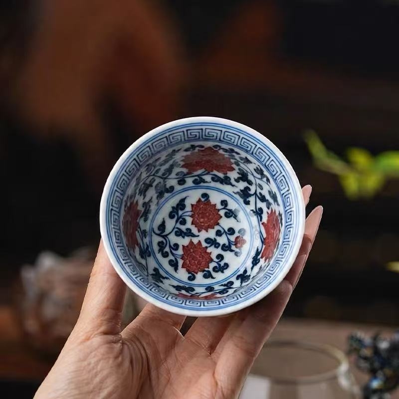 瓷承永宣古韵 匠造青花釉红｜永明尚玩经典茶器(图3)
