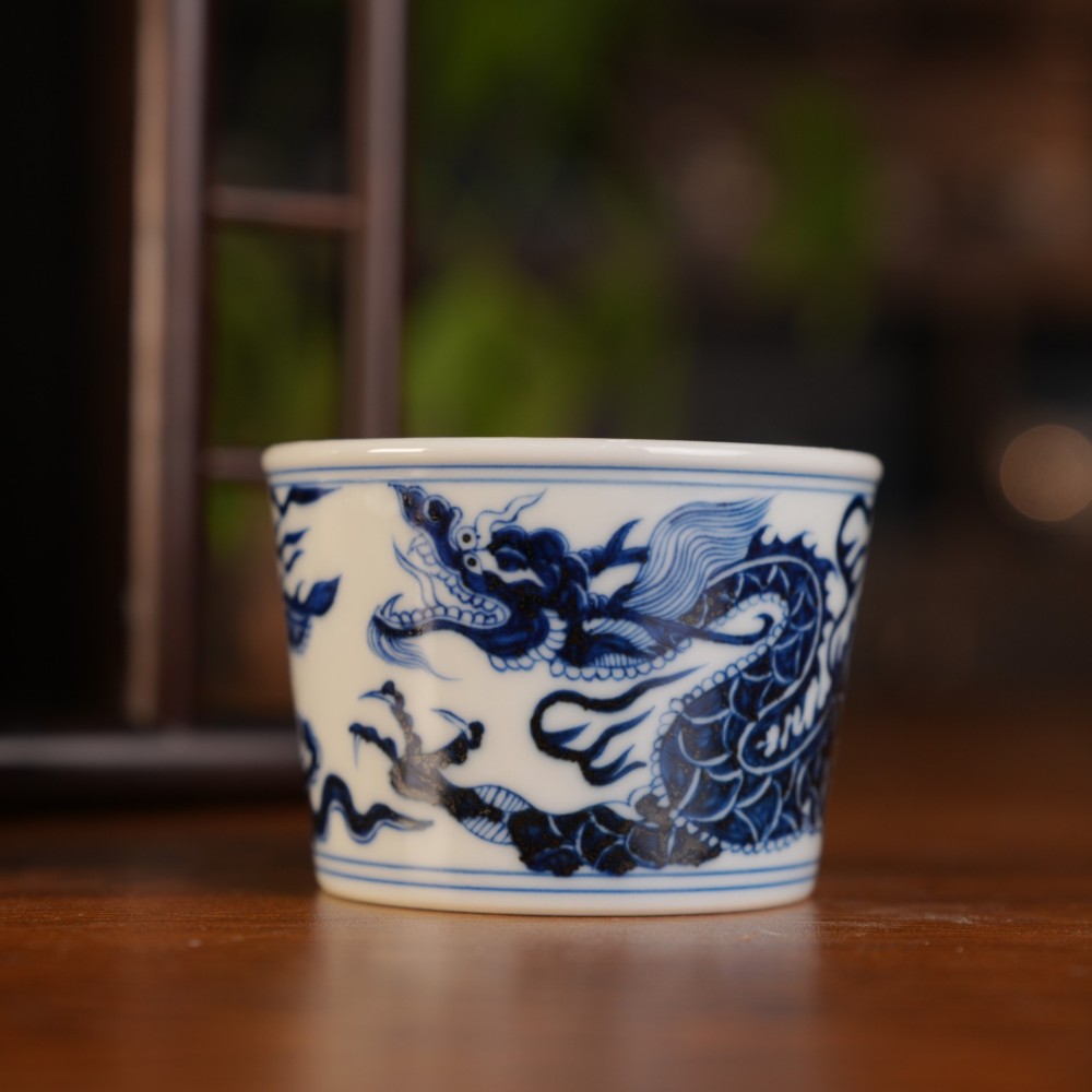 从糯米胎到酥油光:刘建锋窑柴窑青花系列工艺解析(图1) 从糯米胎到酥油光:刘建锋窑柴窑青花系列工艺解析(图1)