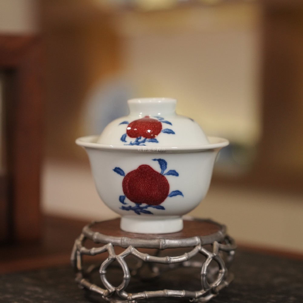 青红映瓷，雅器新生｜屹朴堂九月青花釉里红新品(图1)