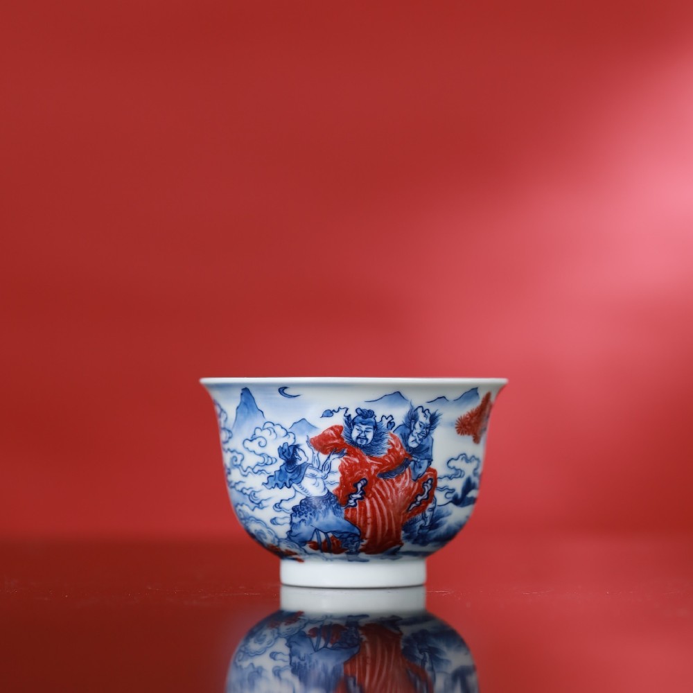 片云晚谷:一纸瓷绘钟馗,青花釉里红叙古意(图1) 片云晚谷:一纸瓷绘钟馗,青花釉里红叙古意(图1)
