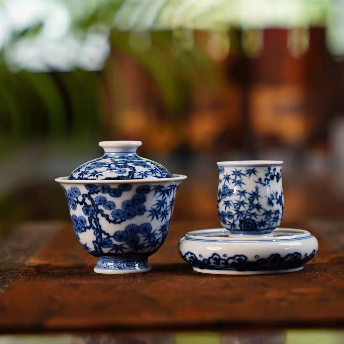 青花藏三友，一器见匠心|刘建锋窑青花松竹梅系列(图2)