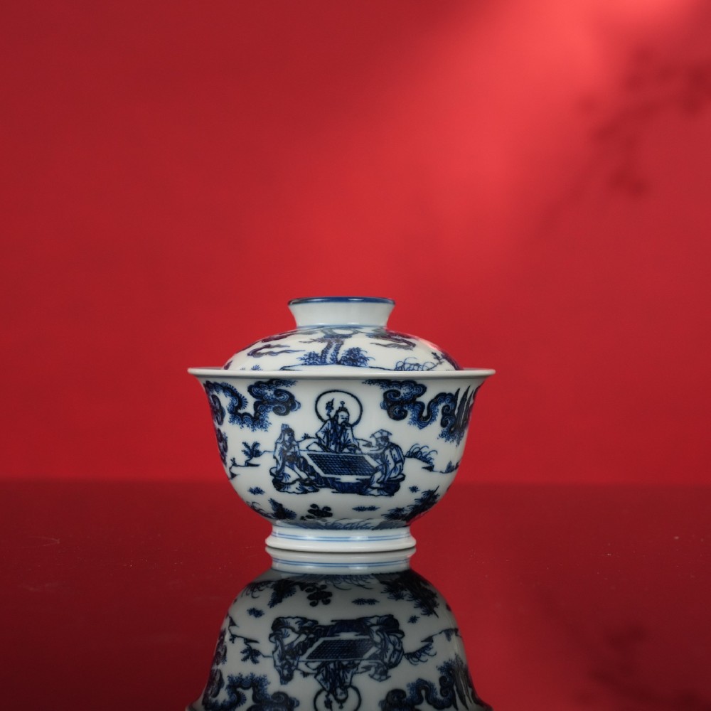 取宋诗之境，绘人物之神 —— 片云晚谷重工瓷绘(图2)