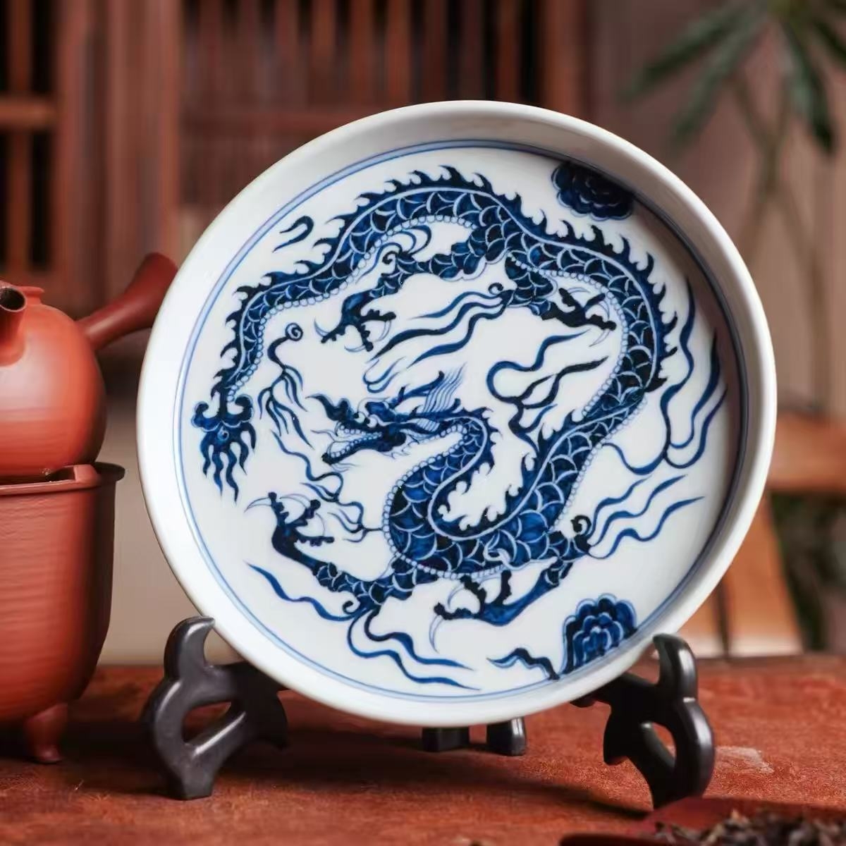 刘建锋窑仿元青花龙纹系列|古法绘苍龙,青花承千年匠心(图2) 刘建锋窑仿元青花龙纹系列|古法绘苍龙,青花承千年匠心(图2)