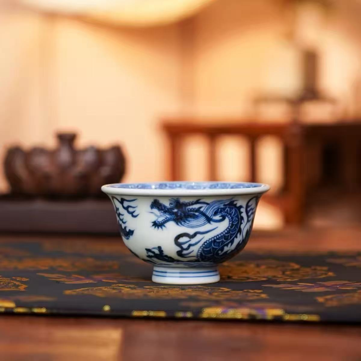 刘建锋窑仿元青花龙纹系列|古法绘苍龙,青花承千年匠心(图3) 刘建锋窑仿元青花龙纹系列|古法绘苍龙,青花承千年匠心(图3)