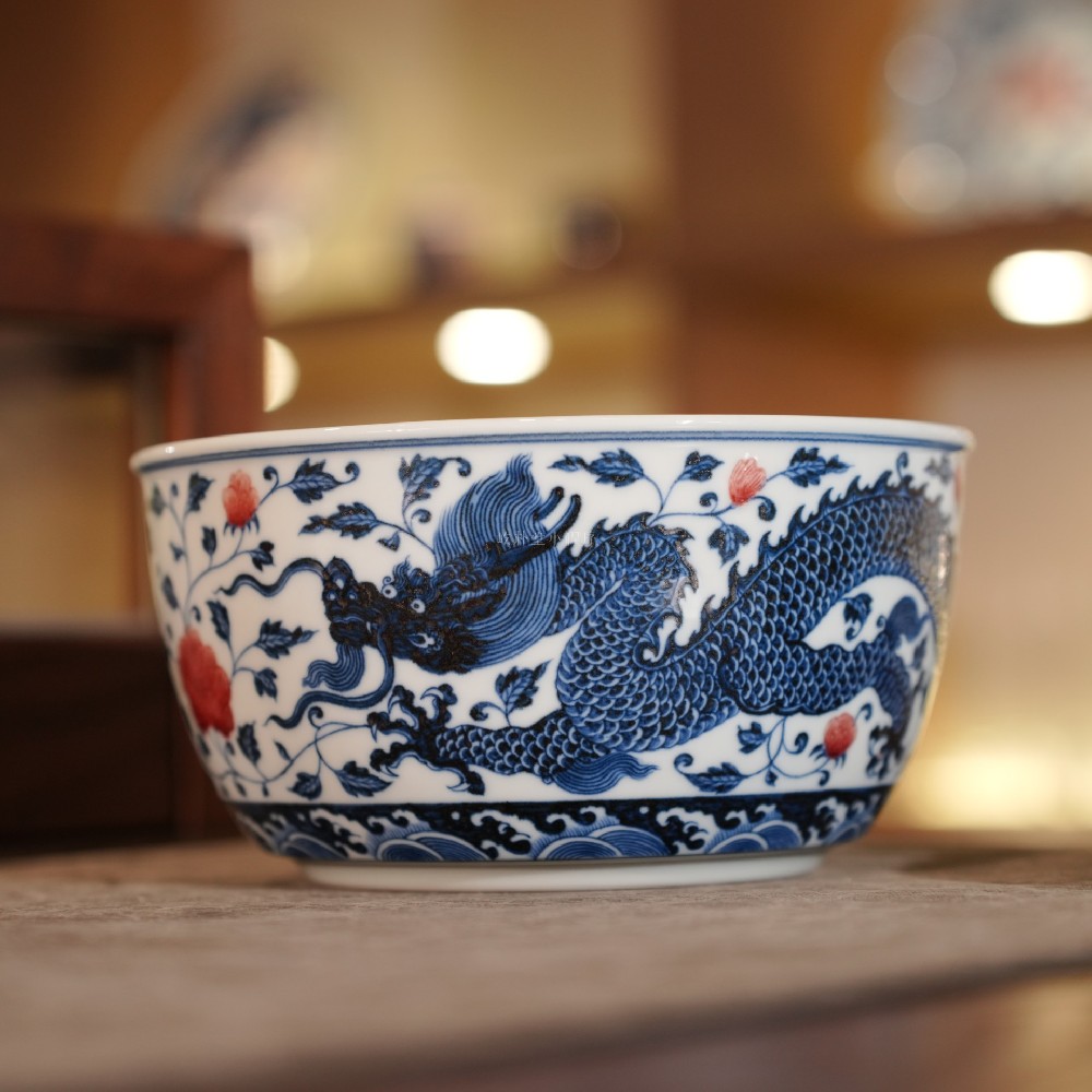 窑火炼铜红，细线开新篇｜屹朴堂：把青花釉