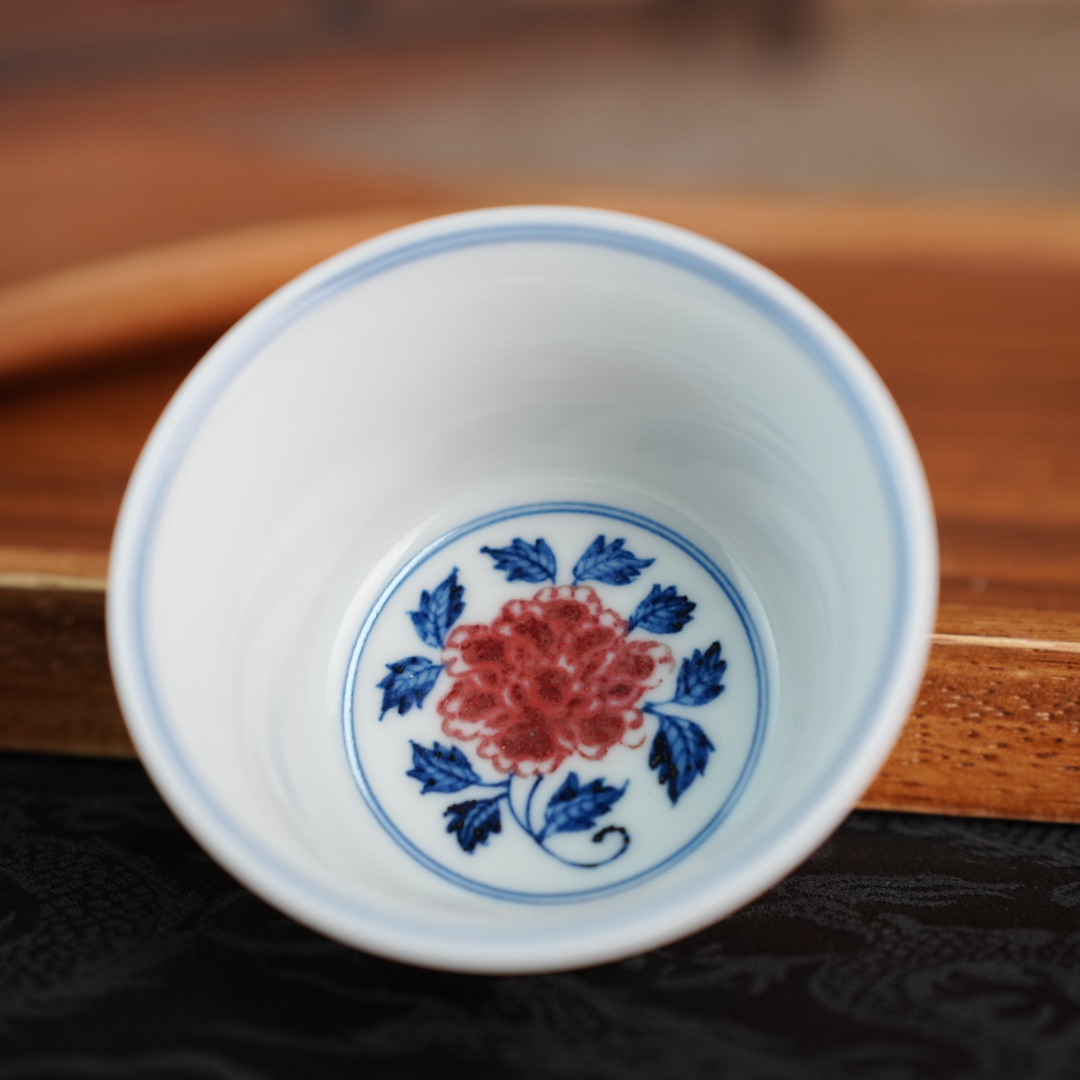 开窑那天先看废品｜九敬堂釉里红牛血红的成品率账(图2)